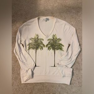 Wildfox Palm Trees Jumper Sweater - XS
